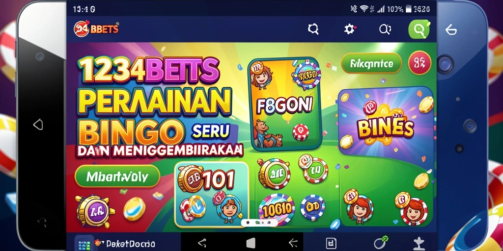 Tampilan menarik gameplay Bingo di 1234BETS