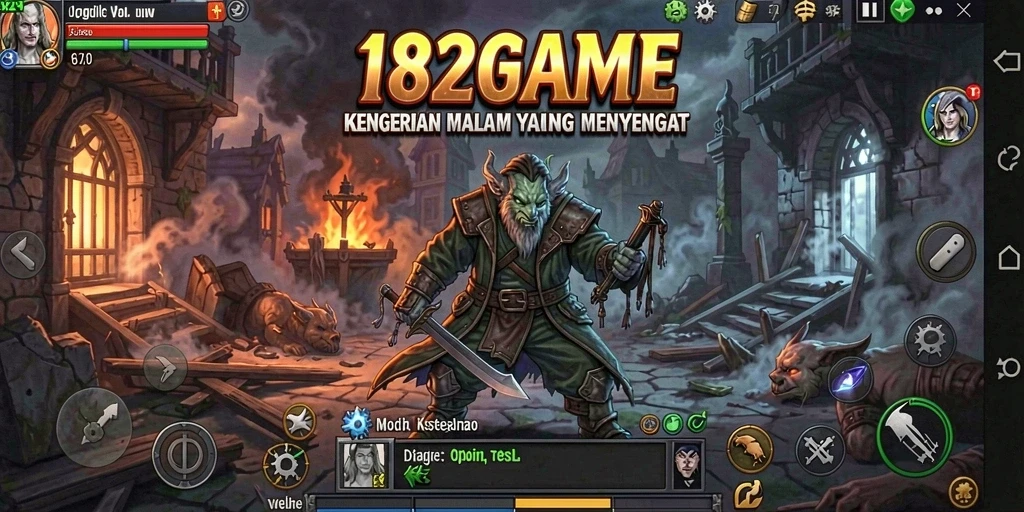 Screenshot game 182GAME menampilkan suasana horror yang mencekam.