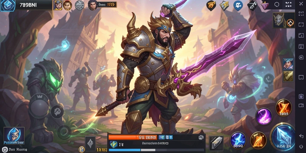 Tampilan permainan ARPG dengan aksi mendebarkan dan grafik memukau.