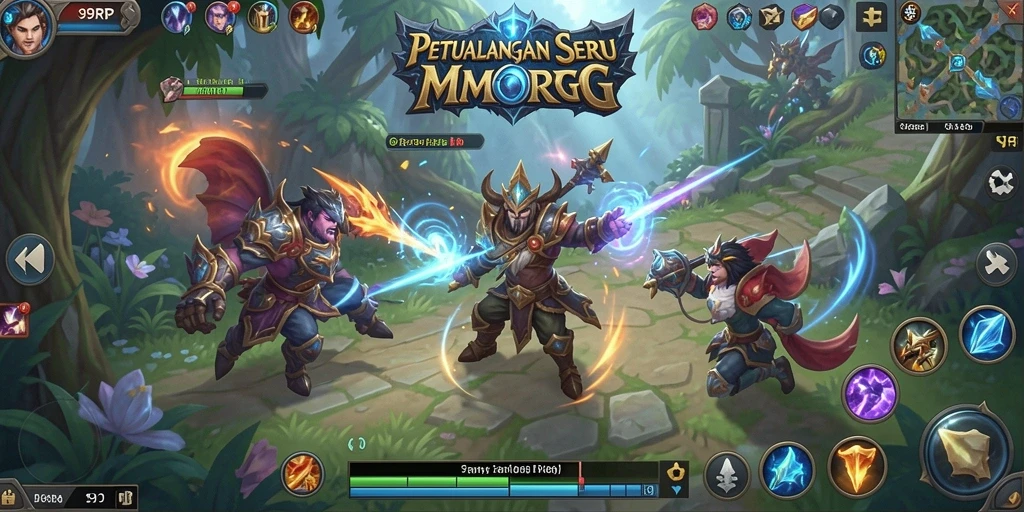 Gameplay MMORPG 99RP menampilkan aksi seru dan petualangan yang mendalam.
