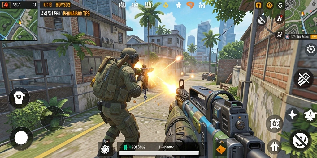 Tampilan gameplay seru dalam BOY303, penuh aksi dan strategi.