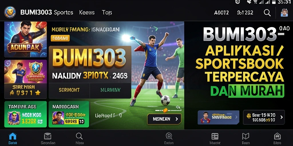 Tampilan gameplay sportsbook BUMI303 yang menarik dan interaktif.