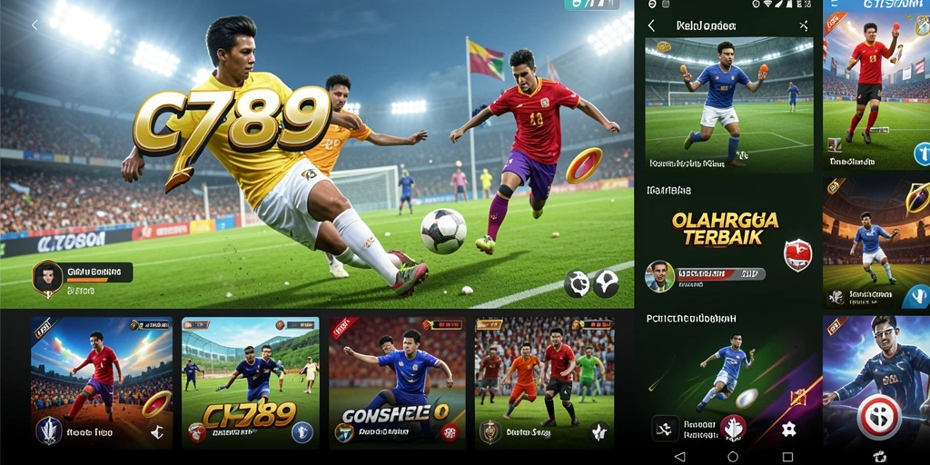 Tampilan gameplay C789 yang menegangkan dalam pertandingan olahraga.