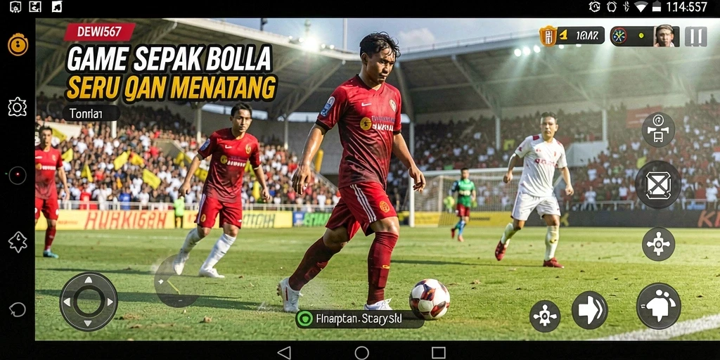 Tampilan gameplay menarik dari DEWI567 saat action di lapangan.