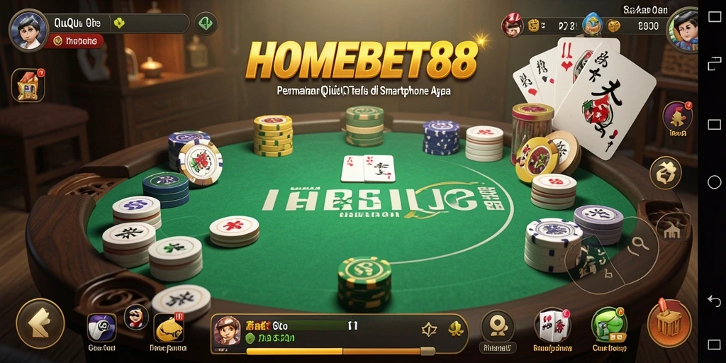 Screenshot gameplay QiuQiu yang menunjukkan suasana permainan yang mendebarkan.