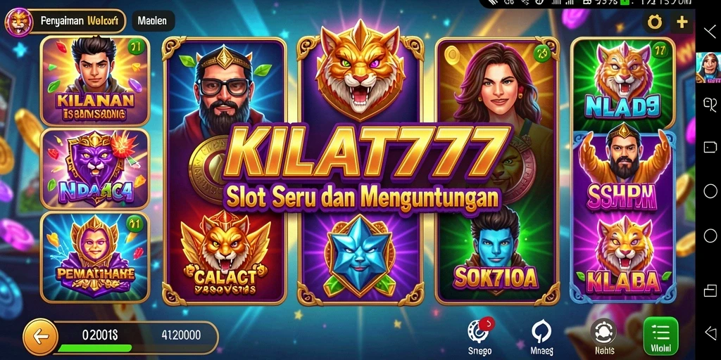 Tampilan gameplay KILAT777 yang seru dan menarik.