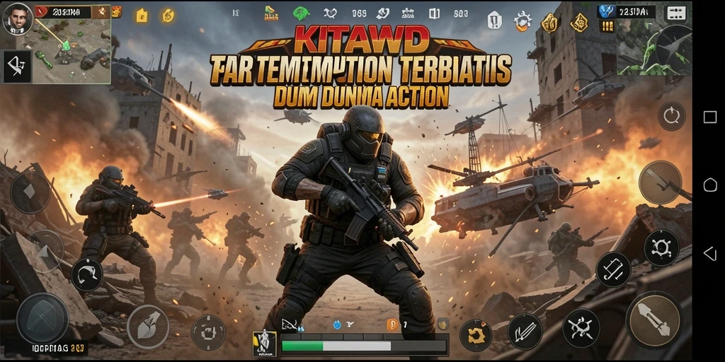 Tampilan gameplay mendebarkan dalam KITAWD dengan aksi intens.