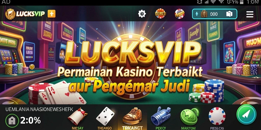Tampilan permainan Kasino yang menarik dan interaktif di LUCKSVIP.