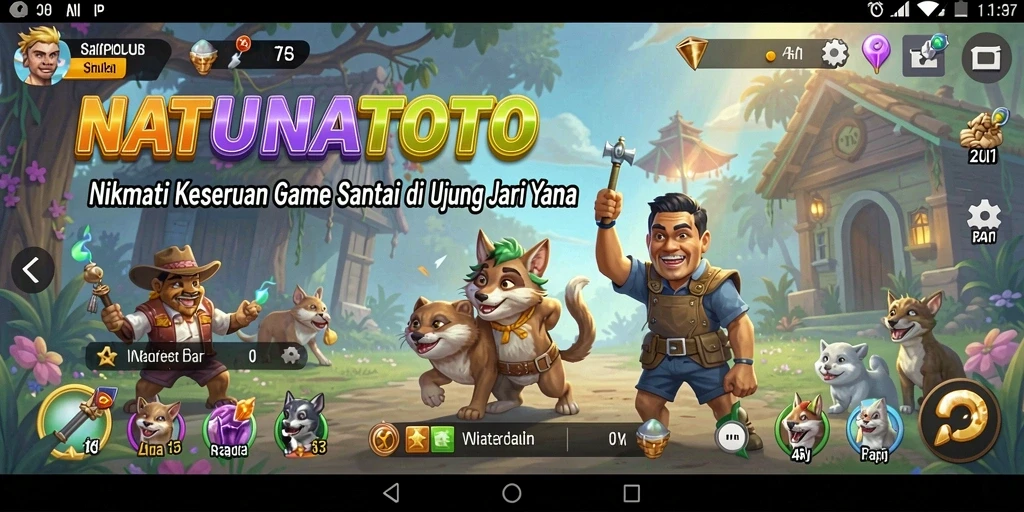 Tampilan menarik dari gameplay NATUNATOTO yang menghibur.