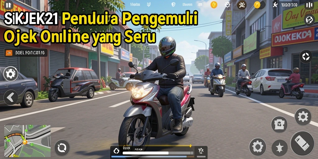 Tampilan gameplay OKJEK21 yang mendebarkan dan realistis.
