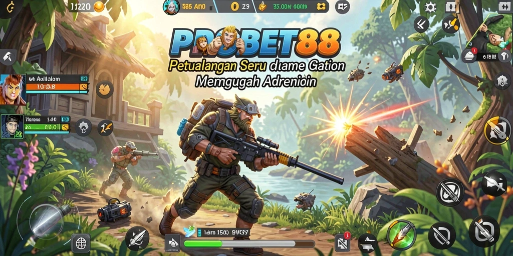 Screenshot gameplay PROBET88 menunjukkan aksi mendebarkan dan grafis menawan.