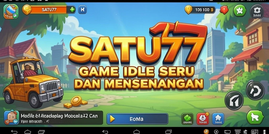 Tampilan gameplay SATU77 yang menawan dengan karakter bergerak otomatis.