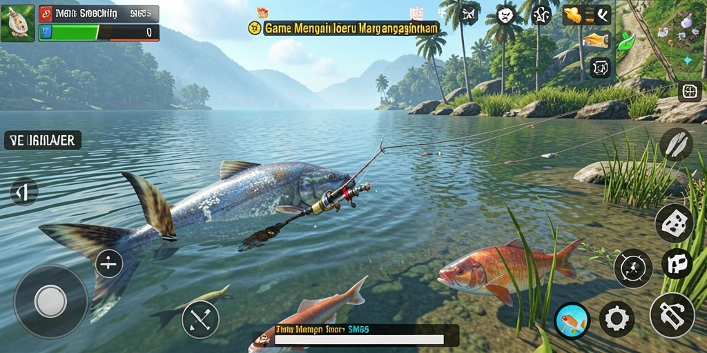 Tangkapan ikan yang spektakuler dan menampilkan pengalaman gameplay Fishing.
