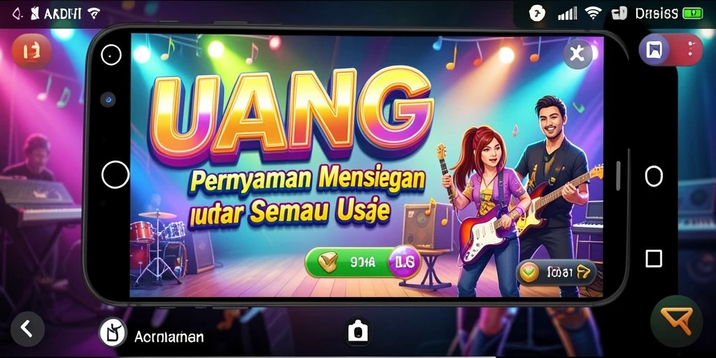 Tangkapan layar gameplay UANG menampilkan momen mendebarkan saat bermain musik.