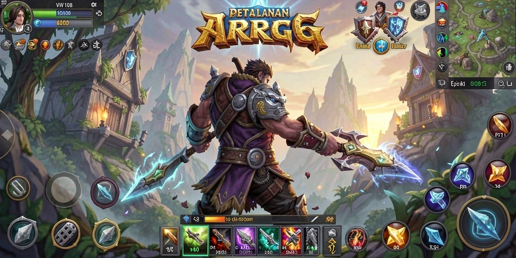 Tampilan gameplay seru di dunia fantasi ARPG VW108.